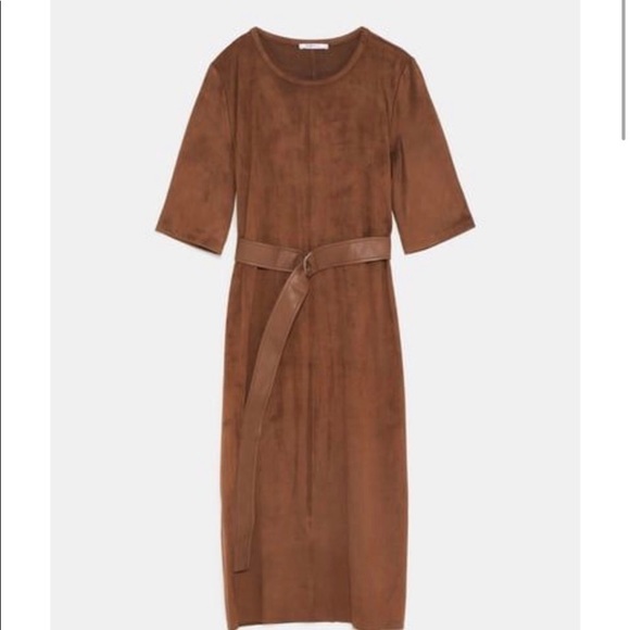 Zara Dresses & Skirts - Zara Faux Suede Dress